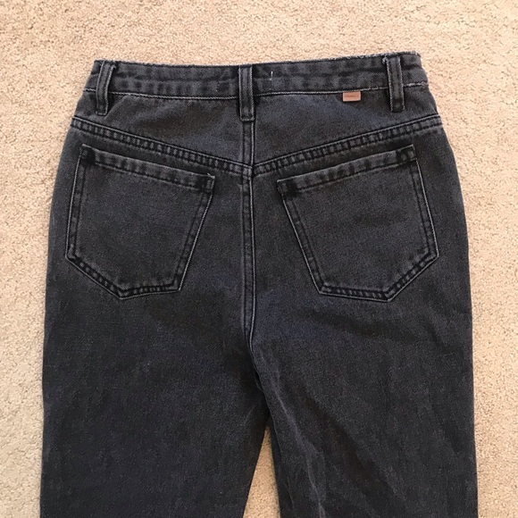 ONeill Distressed Denim Jeans NEW Womens Size 2 Waist 25 Faded Black Button Fly - Picture 10 of 14